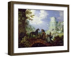 Orpheus Charming the Animals, 1626-Roelandt Jacobsz. Savery-Framed Giclee Print