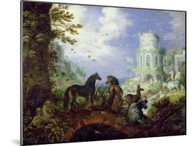 Orpheus Charming the Animals, 1626-Roelandt Jacobsz. Savery-Mounted Giclee Print