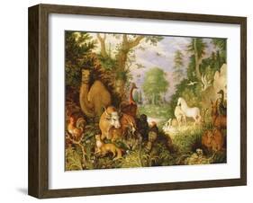 Orpheus Charming the Animals, C.1618-Roelandt Jacobsz. Savery-Framed Giclee Print