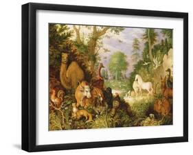 Orpheus Charming the Animals, C.1618-Roelandt Jacobsz. Savery-Framed Giclee Print