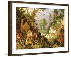 Orpheus Charming the Animals, C.1618-Roelandt Jacobsz. Savery-Framed Giclee Print