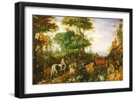 Orpheus Charming the Animals-Roelandt Jacobsz. Savery-Framed Giclee Print