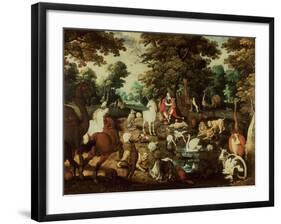 Orpheus Charming the Animals-Jacob Bouttats-Framed Giclee Print