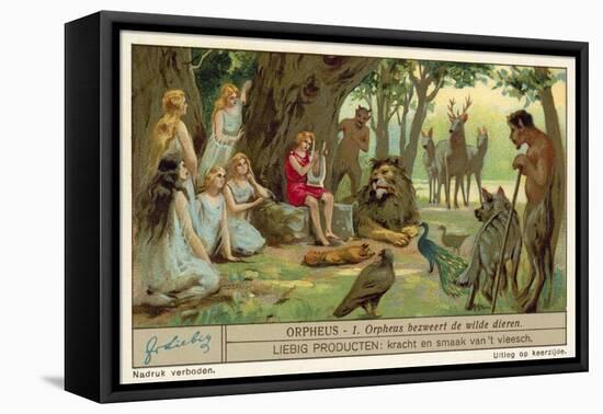 Orpheus Charms the Wild Animals-null-Framed Stretched Canvas