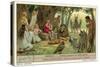 Orpheus Charms the Wild Animals-null-Stretched Canvas