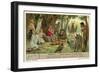 Orpheus Charms the Wild Animals-null-Framed Premium Giclee Print