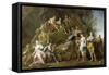 Orpheus Descended into Hades to Ask or Eurydice Music-Jean Restout-Framed Stretched Canvas