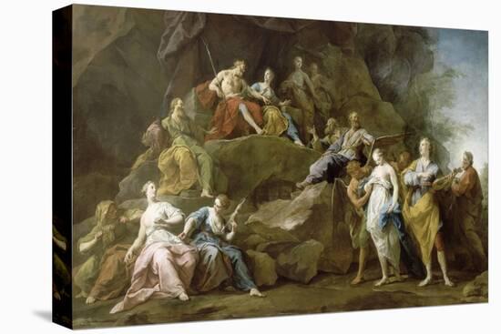 Orpheus Descended into Hades to Ask or Eurydice Music-Jean Restout-Stretched Canvas