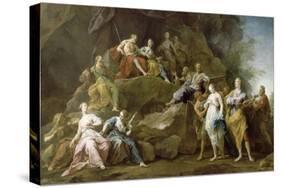 Orpheus Descended into Hades to Ask or Eurydice Music-Jean Restout-Stretched Canvas