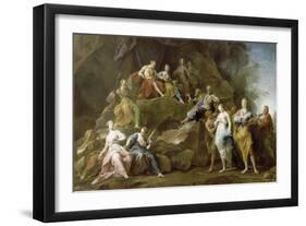 Orpheus Descended into Hades to Ask or Eurydice Music-Jean Restout-Framed Giclee Print