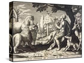 Orpheus Enchants the Animals and Trees with His Music-Briout-Stretched Canvas