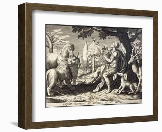 Orpheus Enchants the Animals and Trees with His Music-Briout-Framed Art Print