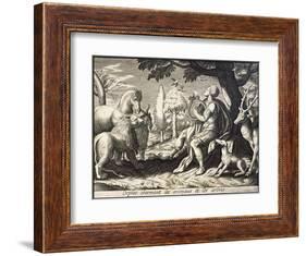 Orpheus Enchants the Animals and Trees with His Music-Briout-Framed Art Print