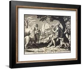 Orpheus Enchants the Animals and Trees with His Music-Briout-Framed Art Print