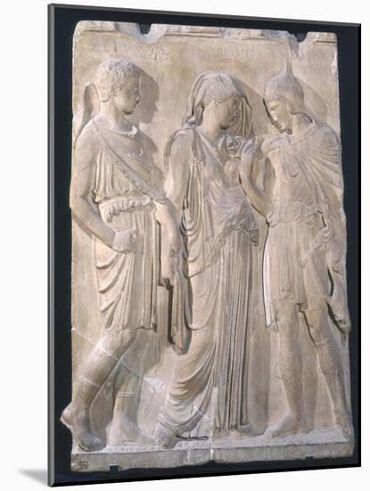 Orpheus, Eurydice and Hermes-null-Mounted Giclee Print