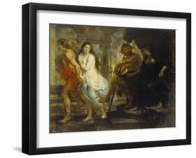 Orpheus Fuehrt Eurydike Aus Dem Hades, 1636/38-Peter Paul Rubens-Framed Giclee Print