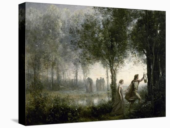 Orpheus Leading Eurydice from the Underworld, 1861-Jean-Baptiste-Camille Corot-Stretched Canvas