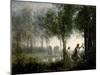 Orpheus Leading Eurydice From the Underworld-Jean-Baptiste-Camille Corot-Mounted Giclee Print