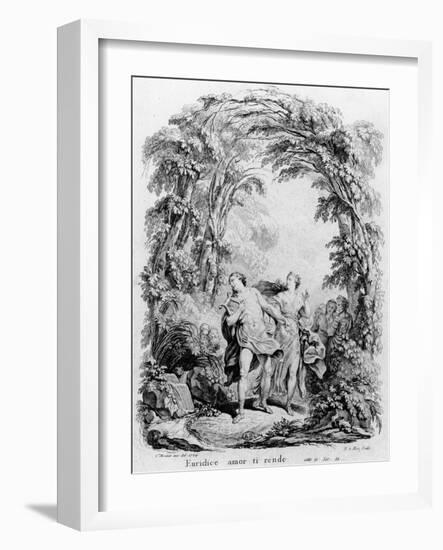 Orpheus Leading Eurydice Out of Hell for the Opera 'Orpheus and Eurydice' by Christoph Von Gluck (1-Charles Monnet-Framed Giclee Print