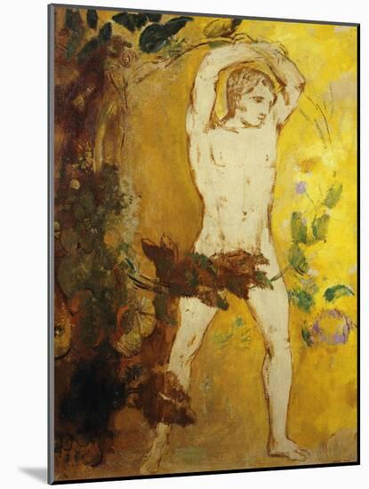 Orpheus, Orphee-Odilon Redon-Mounted Giclee Print