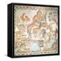 Orpheus Playing to the Animals, Roman Mosaic-null-Framed Stretched Canvas