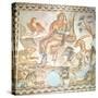 Orpheus Playing to the Animals, Roman Mosaic-null-Stretched Canvas