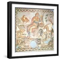 Orpheus Playing to the Animals, Roman Mosaic-null-Framed Giclee Print