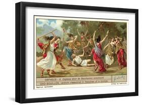 Orpheus Torn to Pieces by the Bacchantes-null-Framed Giclee Print