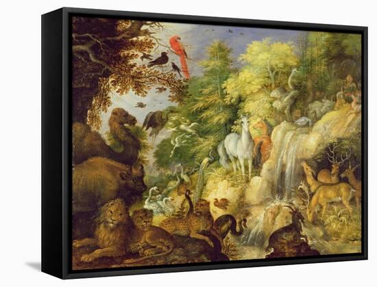 Orpheus with Birds and Beasts, 1622-Roelandt Jacobsz. Savery-Framed Stretched Canvas