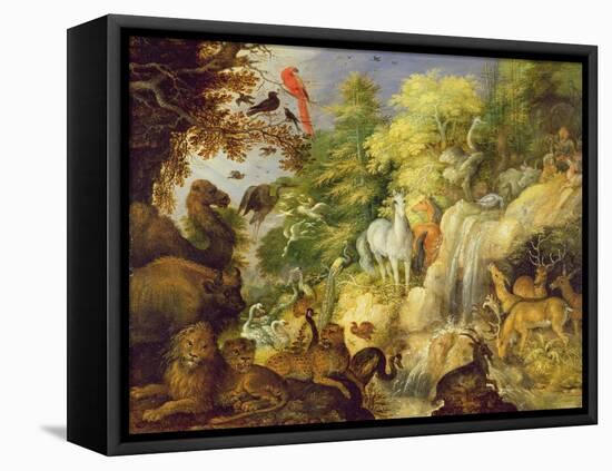 Orpheus with Birds and Beasts, 1622-Roelandt Jacobsz. Savery-Framed Stretched Canvas