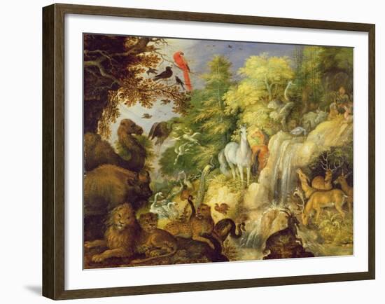 Orpheus with Birds and Beasts, 1622-Roelandt Jacobsz. Savery-Framed Giclee Print