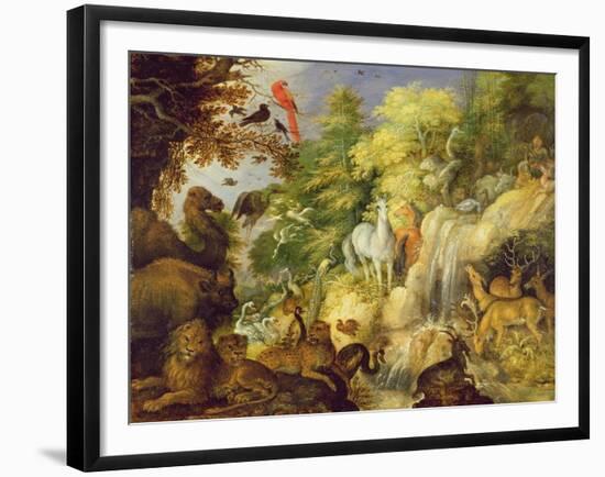 Orpheus with Birds and Beasts, 1622-Roelandt Jacobsz. Savery-Framed Giclee Print