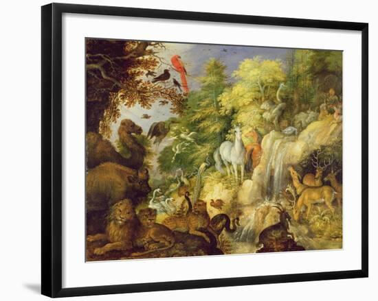 Orpheus with Birds and Beasts, 1622-Roelandt Jacobsz. Savery-Framed Giclee Print