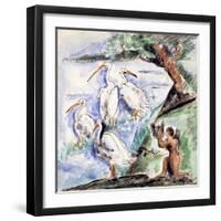 Orpheus with the Pelicans, C1900-1944-Max Jacob-Framed Giclee Print
