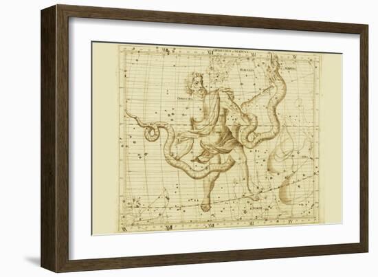 Orphiucus and Serpens-Sir John Flamsteed-Framed Art Print