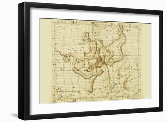 Orphiucus and Serpens-Sir John Flamsteed-Framed Art Print