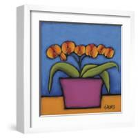 Orquidia Laranja-H Alves-Framed Giclee Print