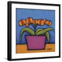 Orquidia Laranja-H Alves-Framed Giclee Print