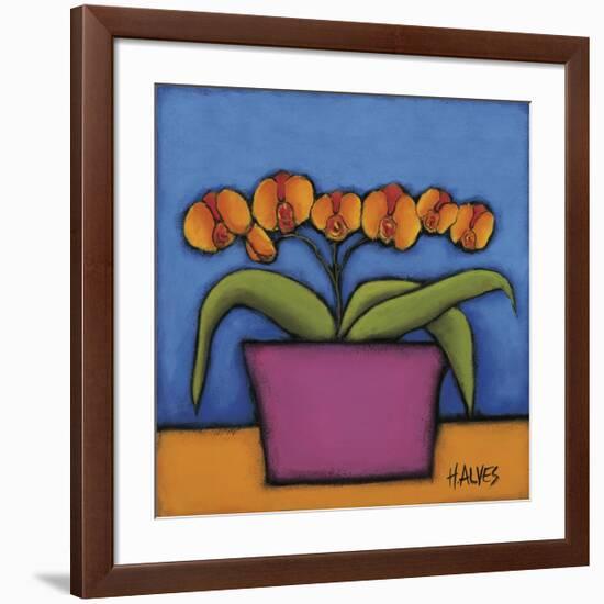 Orquidia Laranja-H Alves-Framed Giclee Print