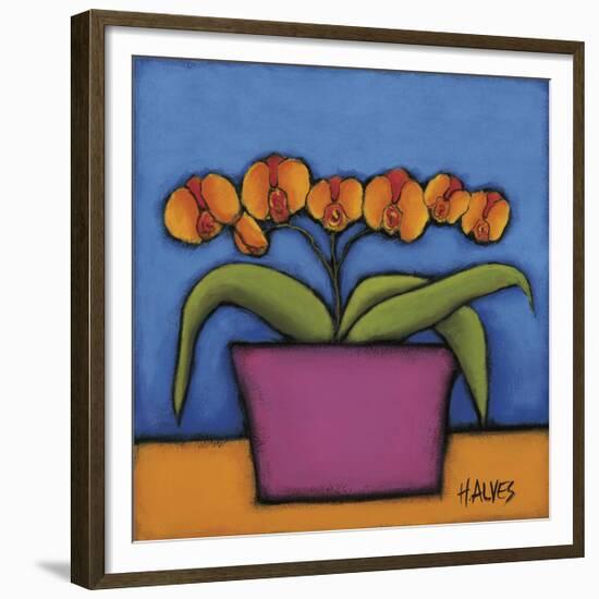 Orquidia Laranja-H Alves-Framed Giclee Print