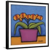 Orquidia Laranja-H Alves-Framed Giclee Print