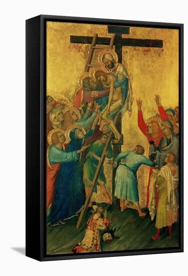 Orsini Polyptych: the Deposition from the Cross, 1335-1337-Simone Martini-Framed Stretched Canvas