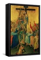 Orsini Polyptych: the Deposition from the Cross, 1335-1337-Simone Martini-Framed Stretched Canvas