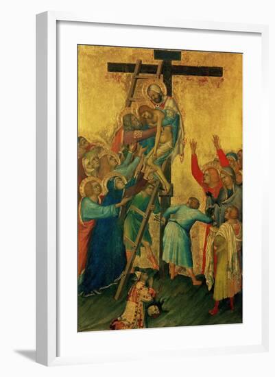 Orsini Polyptych: the Deposition from the Cross, 1335-1337-Simone Martini-Framed Giclee Print