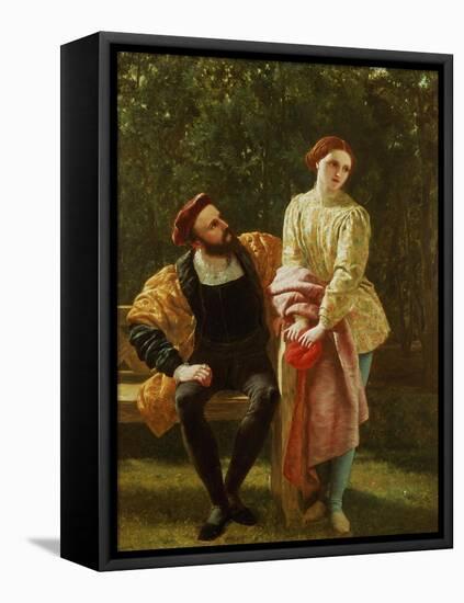 Orsino and Viola-Frederick Richard Pickersgill-Framed Stretched Canvas