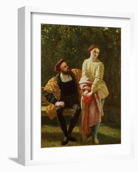 Orsino and Viola-Frederick Richard Pickersgill-Framed Giclee Print