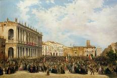 Victor Emmanuel II Shows Himself to the People of Vicenza from the Balcony of Palazzo Chiericati-Orsola Faccioli Licata-Giclee Print