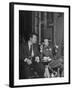 Orson Welles and Cole Porter Discussing the Stage Production of "Around the World in 80 Days"-Al Fenn-Framed Premium Photographic Print