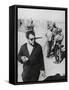 Orson Welles Directing the 1952 Film, 'Othello'-null-Framed Stretched Canvas