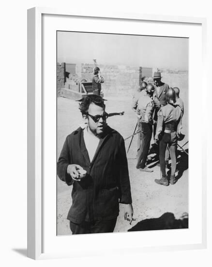 Orson Welles Directing the 1952 Film, 'Othello'-null-Framed Photo